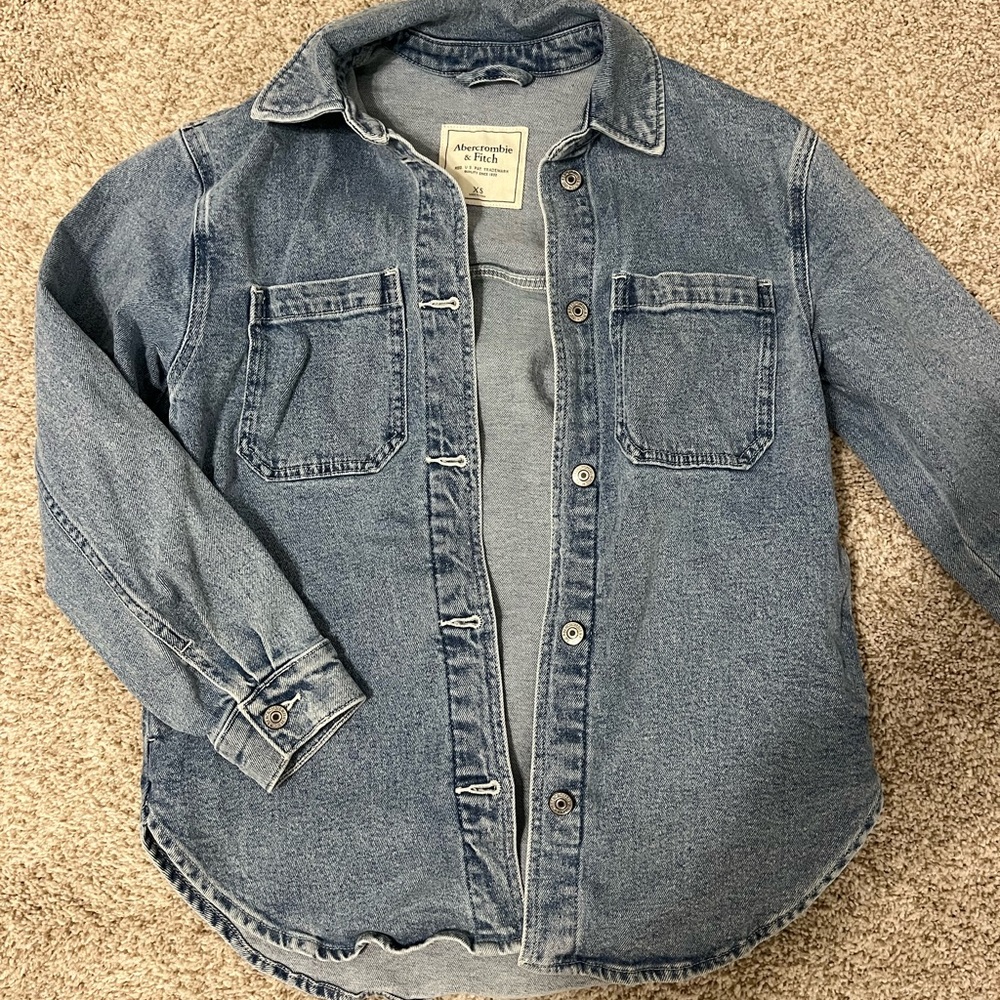 Abercrombie & Fitch Kids Blue Denim Jacket